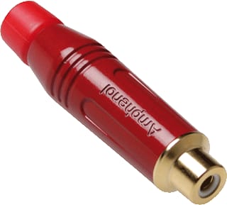 Amphenol - RCA / CINCH A/V-connector Rca Fem Plug Rd