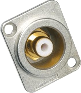 Amphenol - RCA / CINCH A/V-connector Rca D-Chassis W/W