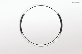 Geberit - Sigma10 Bedieningsplaat spoelsysteem Bed Pan Rnd Wt