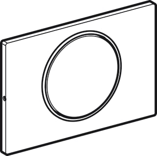 Geberit - Sigma10 Bedieningsplaat spoelsysteem Bed Pan Rnd Rvs