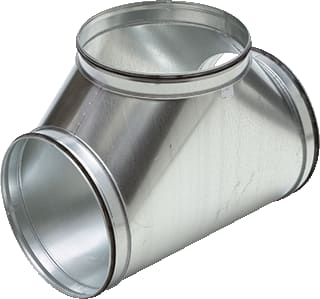 AIR Spiralo® - KEN-LOK® T en Y-stuk rond luchtkanaal K-L. T-Stuk 90 180-160 T