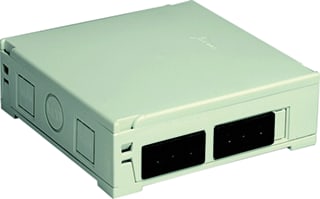 Attema - PD Opbouwdoos wand/plafond Platte Doos 2X3P Zw+Dr