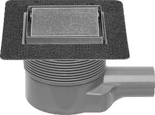 Easydrain - Aqua Plus Vloerput met 1 aansluiting Vloerput Aqua 10X10 Msi-6