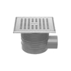 Easydrain - Aqua Plus Vloerput met 1 aansluiting Vloerput Aqua 15X15 Rvs