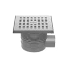 Easydrain - Aqua Vloerput met 1 aansluiting Vloerput 15X15 Rvs