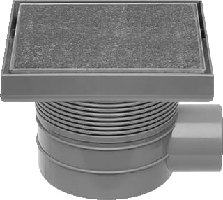 Easydrain - Aqua Vloerput met 1 aansluiting Vloerput 15X15 Msi