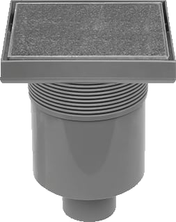 Easydrain - Aqua Vloerput met 1 aansluiting Vloerput 15X15 Msi 3