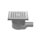 Easydrain - Aqua Vloerput met 1 aansluiting Vloerput 15X15 Rvs 6