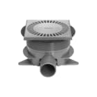 Easydrain - Aqua Brilliant Vloerput met 1 aansluiting Vloerput Aqua 15X15 Zij