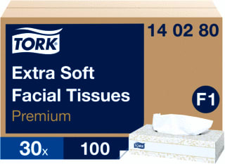 Tork - F1 Premium Papieren doek/rol Facial Tissue 140280 Ds30