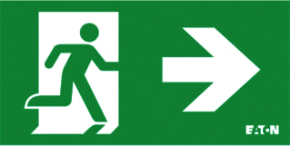 Eaton Blessing - Skopos ISO Pictogram noodverlichting Picto Blk Bl A
