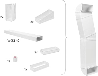 Electrolux - Toebeh./onderdelen kook-/baktoestel half piping kit m2ckcf01c