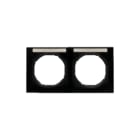 Hager Berker - R.3 Afdekraam schakelmateriaal afdkrm 2v hor+tkstv zw r3