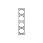 Hager Berker - R.3 Afdekraam schakelmateriaal afdkrm 4v aluzw.r3