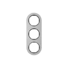 Hager Berker - R.classic Afdekraam schakelmateriaal Afdkrm 3V Aluzwrt R.Cls