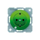 Hager Berker - R.1/R.3 Wandcontactdoos (WCD schakelmat.) wcd ra 2p led r1/r3 grn