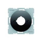 Hager Berker - R.1/R.3 Inzetplaat schakelmateriaal centr.meld/reg.tst zw r