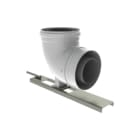 Burgerhout - Twinflex Enkelw. rookgashulpstuk 2 aansl. Twinflex90Gr Bocht 80/125
