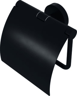 Geesa - Nemox Black Closetrolhouder Toiletrolhouder Klep Zw