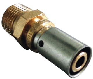 Oventrop - Fitting met 2 aansluitingen 1512056