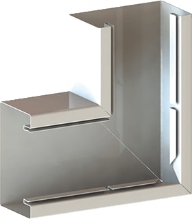 Legrand - VAN GEEL GWO-6 Verticaal hoekstuk wandgoot H.Stijg/Zakst Gwo6 110 Cr