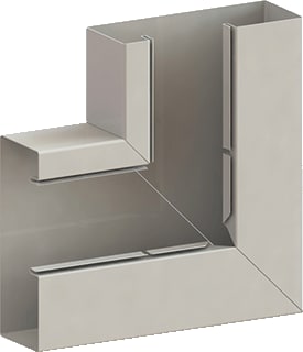 Legrand - VAN GEEL GWO-6 Verticaal hoekstuk wandgoot H Stijgstuk Gwo6 170A Cr