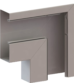 Legrand - VAN GEEL GWO-6 Verticaal hoekstuk wandgoot Hoekzakstuk Gwo6 170A Cr
