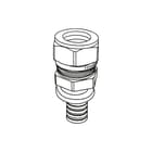REHAU - RAUTITAN Fitting met 2 aansluitingen ovgng.+knwrt.16-g1/2"-15mm