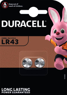 Duracell - Specialty Alkaline Batterij, niet oplaadbaar Knoopcel Lr43 Br2