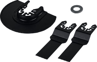 Wolfcraft - Multitoolblad hulpstukkenset pro: segmentzaa
