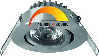 Megaman - RICO Downlight/spot/schijnwerper 50W Rvs 1800-3000K