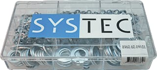 Systec - assortimentsdoos bevestigingsmat. SLUITRING ASS DOOS