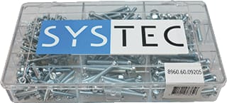 Systec - Assortimentsdoos bevestigingsmat. Metschr Ass Doos M/Moer