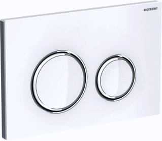 Geberit - Sigma50 Bedieningsplaat spoelsysteem Bed Pan Rnd Wt