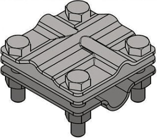 NVent ERICO - Aansluitklem voor diepte-aarding Gel.Staafklem Mpsc404Ss