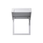 Gira - Systeem 55 Overgangsafdekplaat schakelmat. Montpl 45X45Mm Kd Alu 55