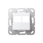 Gira - Inzetplaat schakelmateriaal Dgr+Inzpl 2Xmj Lexcom Zwg