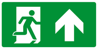 Pikt-O-Norm - Veiligheidspictogram Ptg 15X30 Nooduit Omh R