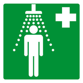 Pikt-O-Norm - Veiligheidspictogram Ptg 20X20 Nooddouche