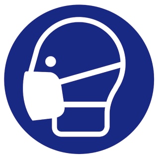 Pikt-O-Norm - Veiligheidspictogram Ptg 20Cm Stofmask Verpl