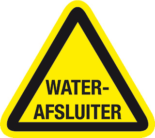 Pikt-O-Norm - Veiligheidspictogram Ptg 9Cm Waterafsluiter