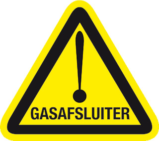 Pikt-O-Norm - Veiligheidspictogram Ptg 9Cm Gasafsluiter