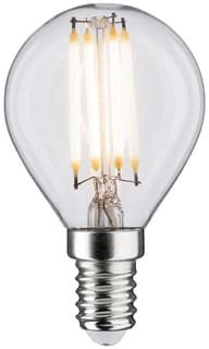 Paulmann - LED-lamp fil tropfen 470lm klar 4w