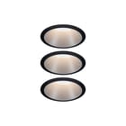 Paulmann - Downlight/spot/schijnwerper Ebl Cc Rd Stijf 3X27K Zwa