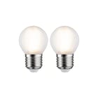 Paulmann - LED-lamp fil 2er tropfen 470lm e27