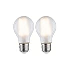 Paulmann - LED-lamp fil 2er agl 806lm e27 6,5