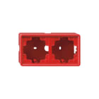 Gira - S-Color Opbouwbak inbouwschakelmateriaal opbouwkap 2voudig rood sc