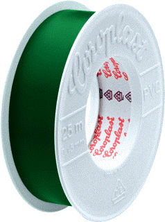 Coroplast - Zelfklevende tape Tape 25X25Mm Groen 25M