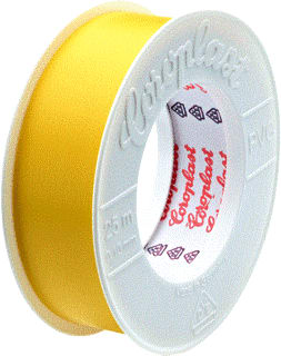 Coroplast - Zelfklevende tape Tape 25X25Mm Geel 25M