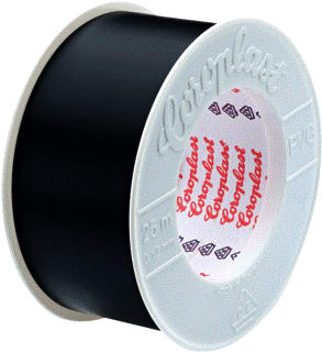 Coroplast - Zelfklevende tape Tape 25X38Mm Zwart 25M